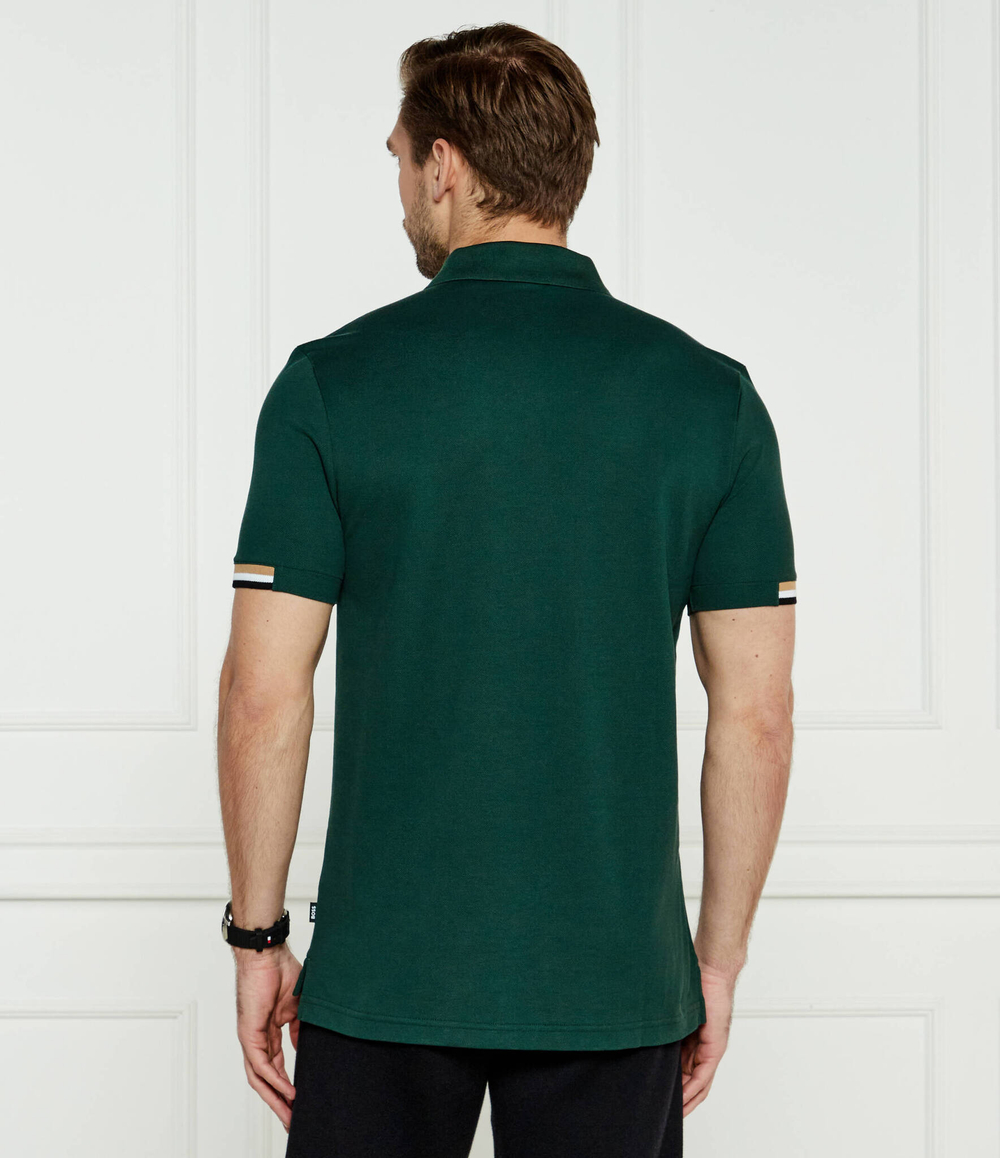 Поло Parlay 147 BOSS BLACK - темно-зеленый(50467113)