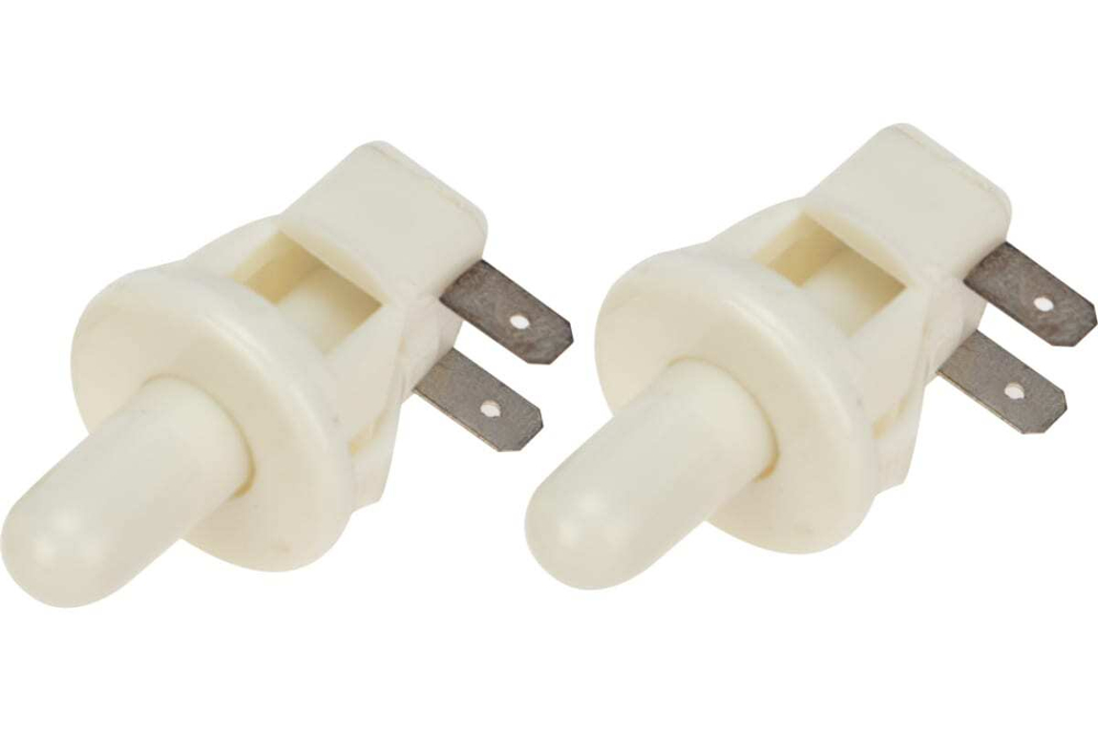 Выключатель-кнопка (мебельная) REXANT 250v 2.5а (2с) on-(off) б/фикс белый (pbs-19с) 36-3020