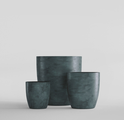 Кашпо, коллекция Concrete (Midnight), форма VASE3