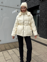 Пуховик BAE лак белый