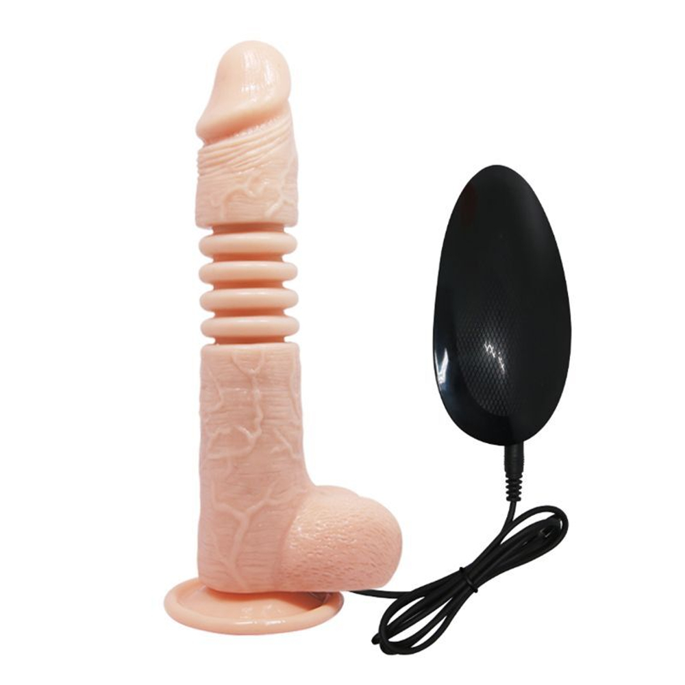 Вибратор Baile Thunder Up с вращением и толчками, 22 см