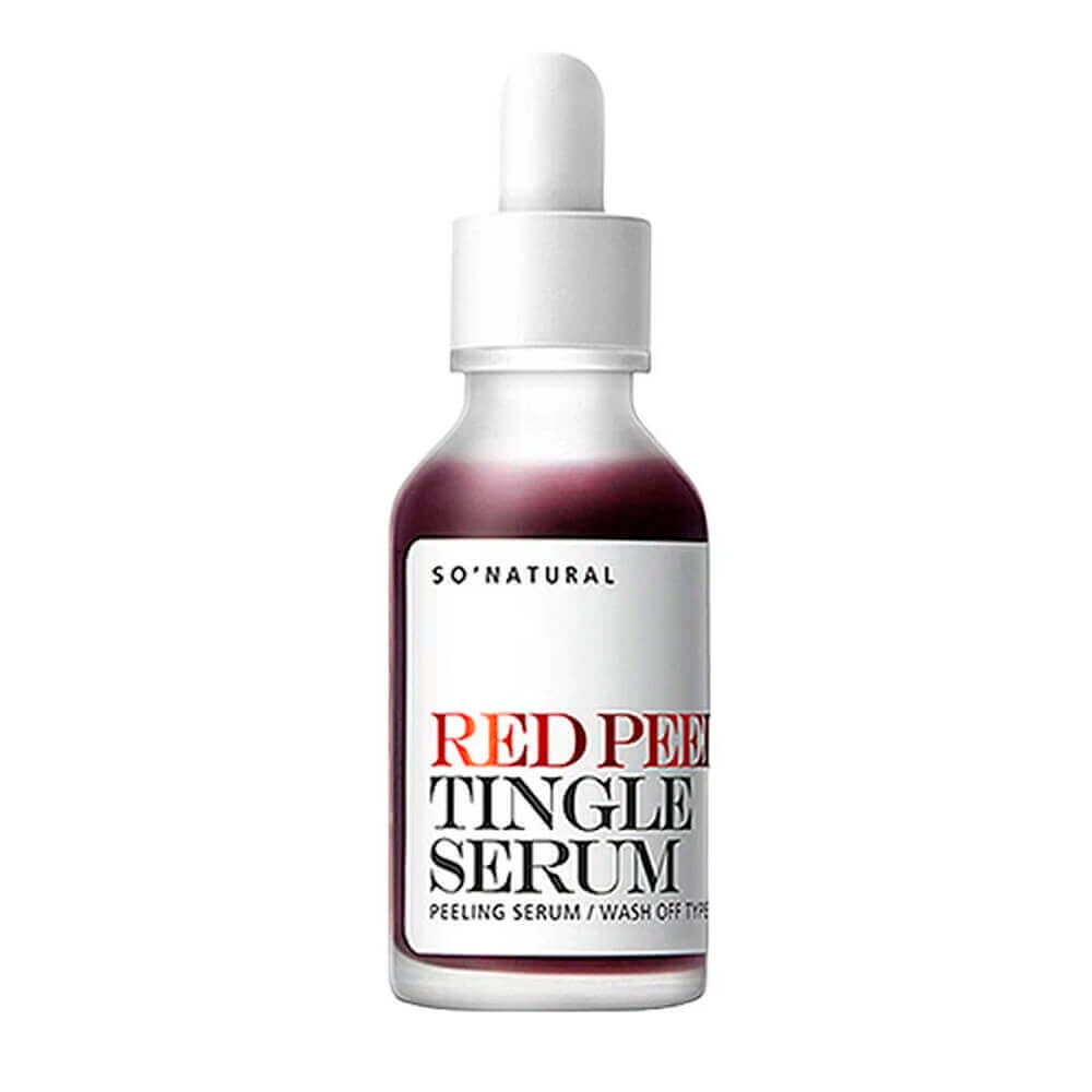 Кислотная сыворотка с тингл-эффектом So Natural Red Peel Tingle Serum