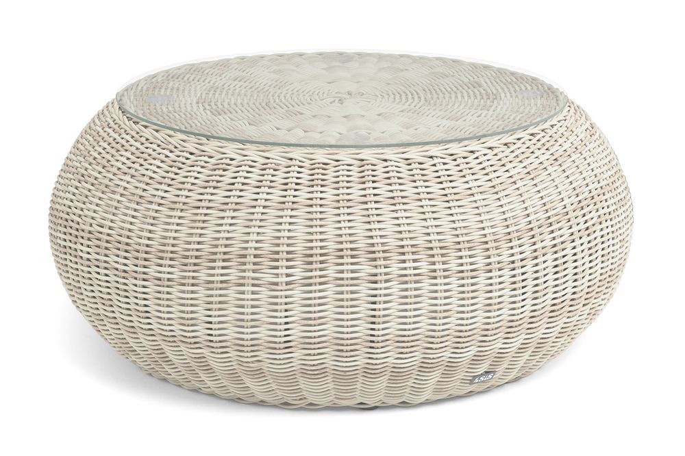 "Барселона" журнальный столик из искусственного ротанга, цвет бежевый