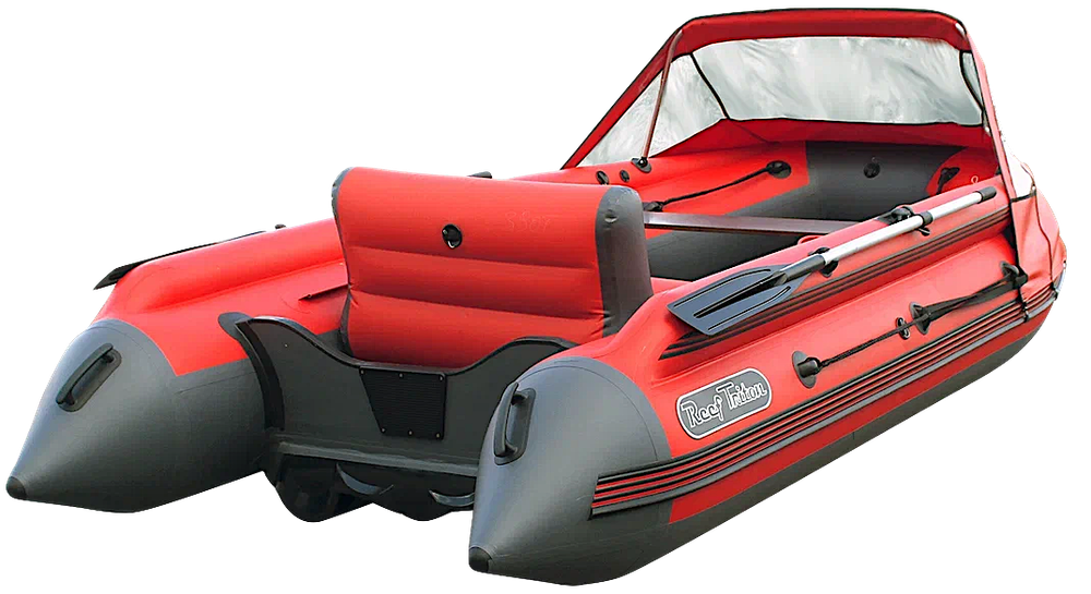 Лодка ПВХ Angler Reef Тритон 390FiНД с интегрированным фальшбортом