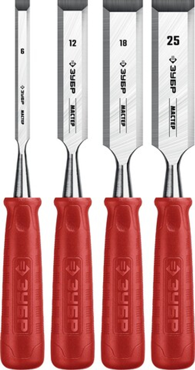 ЗУБР 4 шт, набор стамесок (18094-H4)