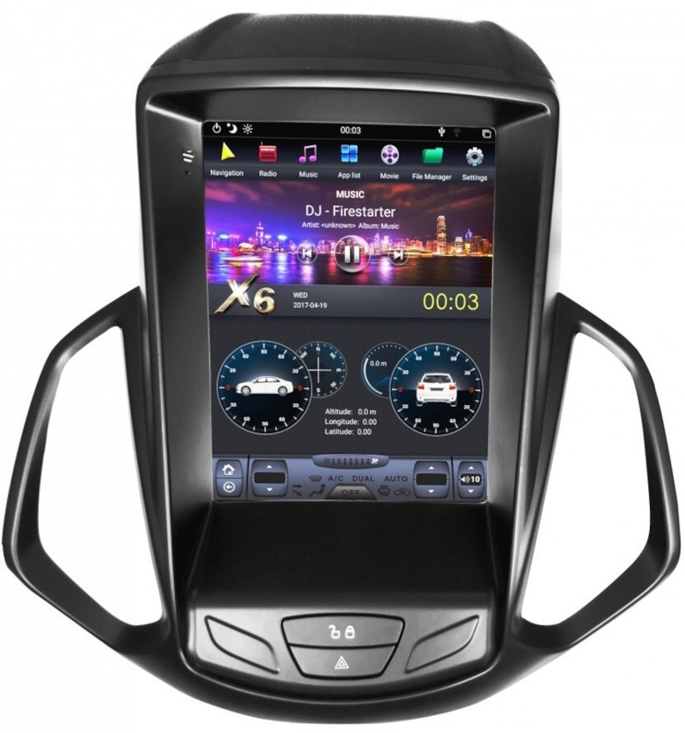 Магнитола для Ford EcoSport 2014-2018 - Carmedia ZF-1166-DSP вертикальный экран 10.4" в стиле "Тесла" на Android 9, , 4/64ГБ