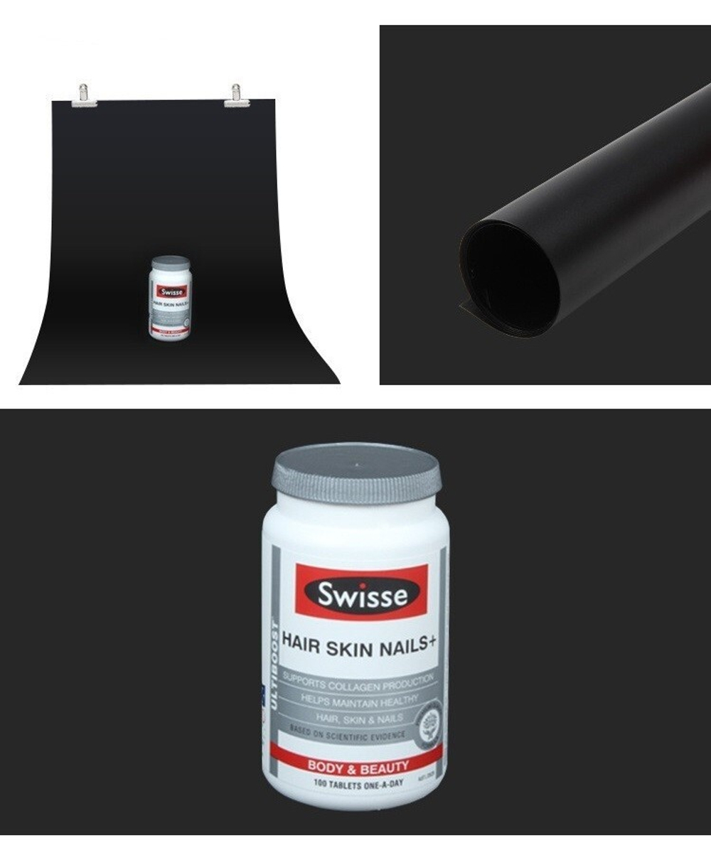 Фон пластиковый FST 100х120 черный матовый