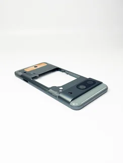 Средняя часть корпуса (рамка) с верхней крышкой для Google Pixel 8 серая (Hazel)