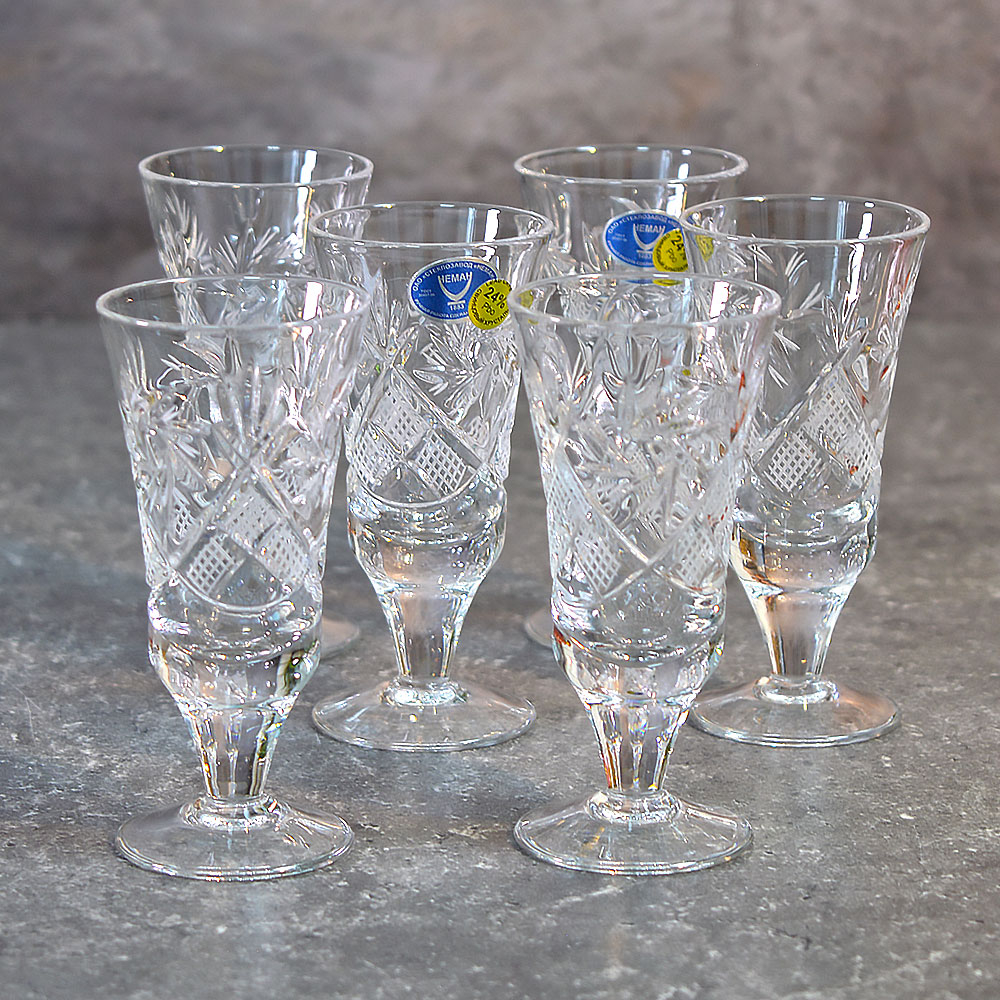 Набор рюмок 25г хрусталь "Мельница"