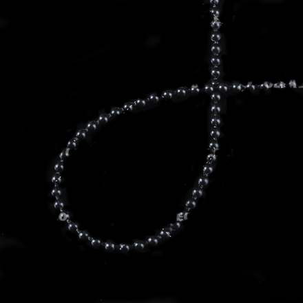 Цепь управления пластиковая 4,5х6 мм для рулонных и римских штор, цвет черный