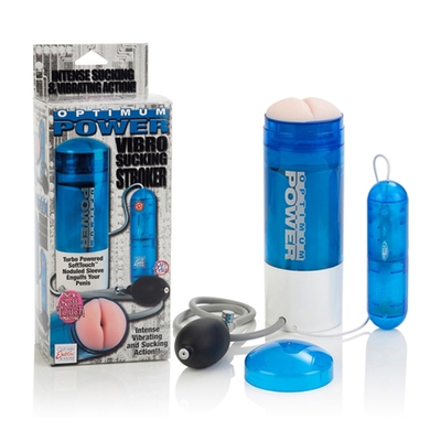 Автоматический мастурбатор Optimum Vibro Sucking (Цвет: синий)