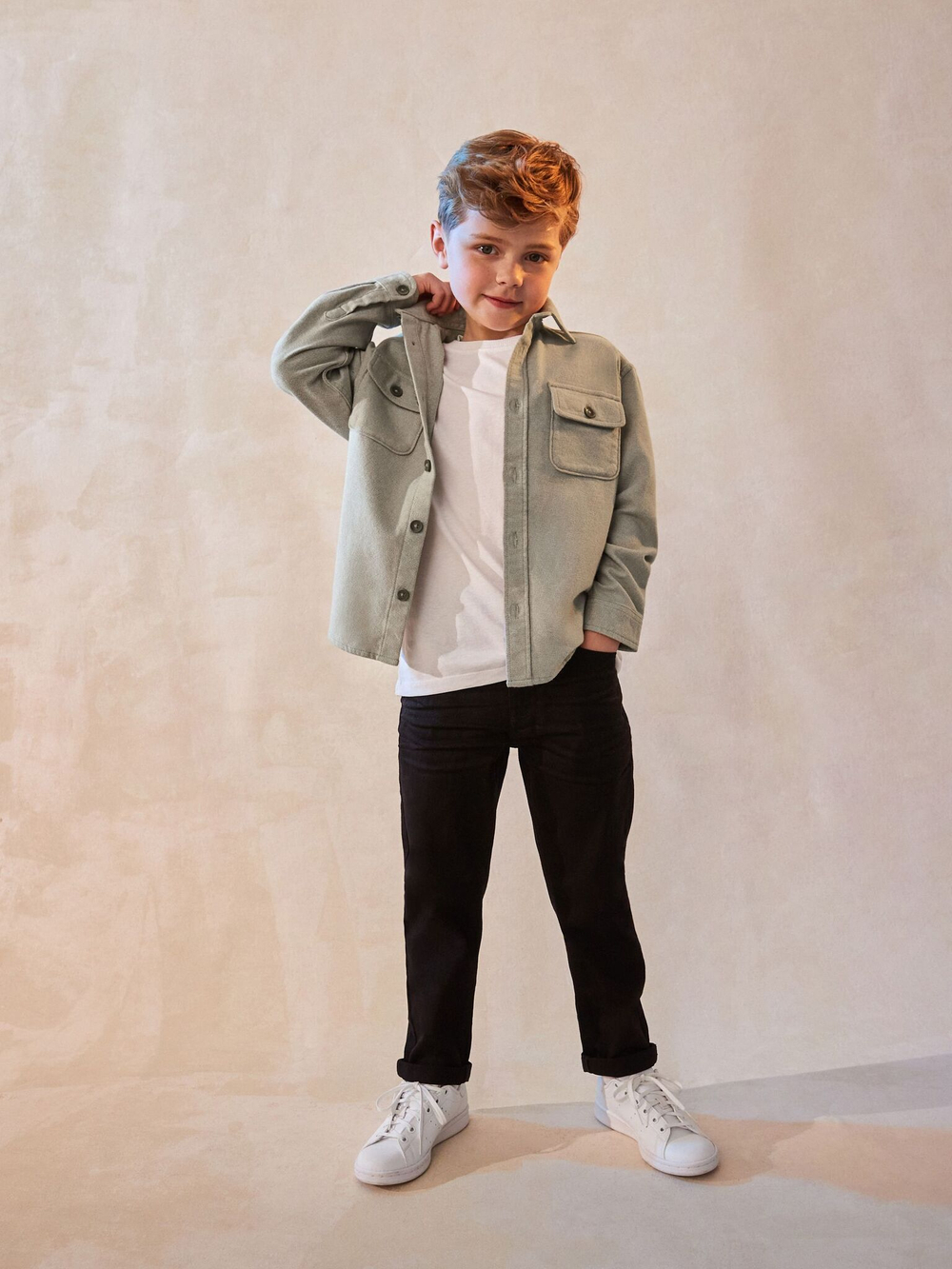 Рубашка для мальчика Next K83-520, Серый