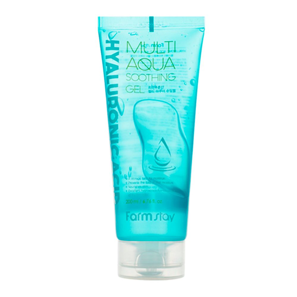 FarmStay Гель успокаивающий с гиалуроновой кислотой -  Hyaluronic acid aqua soothing gel, 200мл