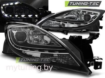 Передние фары DAYLIGHT BLACK для Mazda 6 II GH