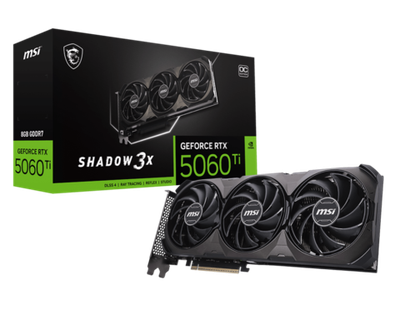 Видеокарта MSI GeForce RTX 5060 Ti 8G SHADOW 3X OC CLASSIC, 8Gb GDDR7 128-bit HDMI 3xDP G506T-8S3CA