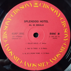 Винтажная виниловая пластинка LP Al Di Meola Splendido Hotel (Japan 1980) (No Obi) Splendido Sundance