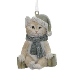GAEM Фигурка декоративная подвесная "Котёнок", L4,5 W4,5 H7 см, 2в.