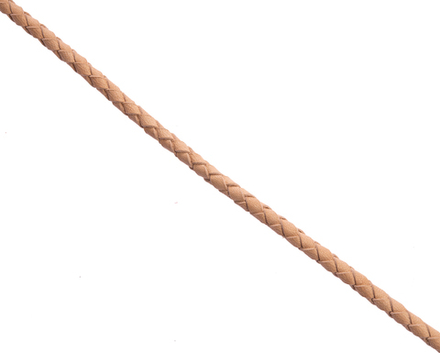 Шнурок плетеный бежевый Ø 3.0 мм, дл. 70 см