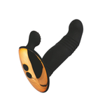 Черный вибростимулятор предстательный железы - 14,3 см. (Цвет: черный)