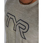 Футболка мужская TYR MEN'S AIRTEC TEE BIG LOGO SOLID/HEATHER