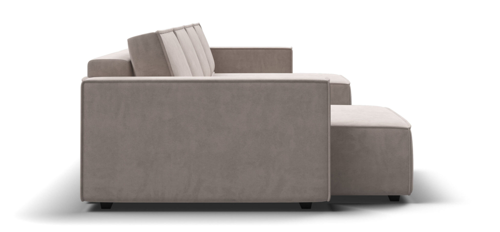 П-образный диван BOSS SOFT MODOOL велюр Monolit латте