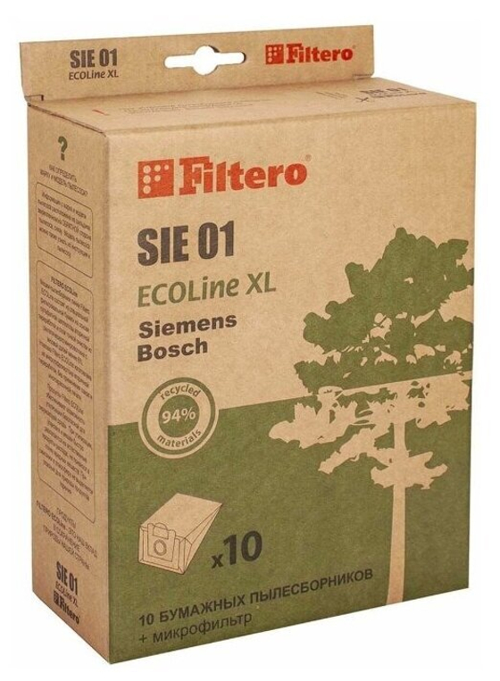 Пылесборник Filtero SIE 01 (10+) XL ECOLine