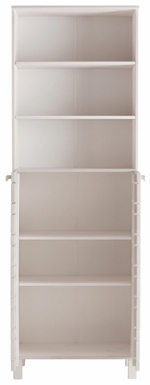 Шкаф для одежды 60х30х180, Джосси, распашной для одежды, для ванной комнаты деревянный, белый, Dipriz