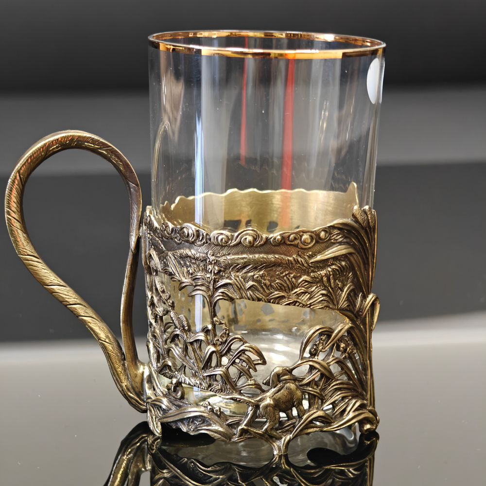 Чайный набор "Охотники" с ложечкой