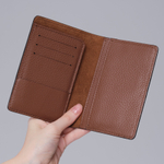 Кожаная обложка для паспорта DBR 15-38 темный орех