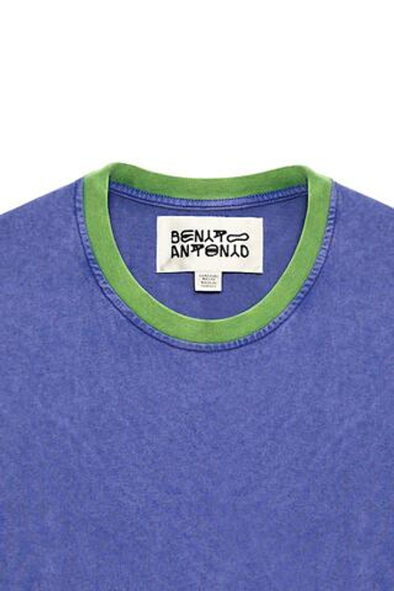 ZARA X BENITO ANTONIO ФУТБОЛКА В СТИЛЕ КОЛОР-БЛОК, СИНИЙ