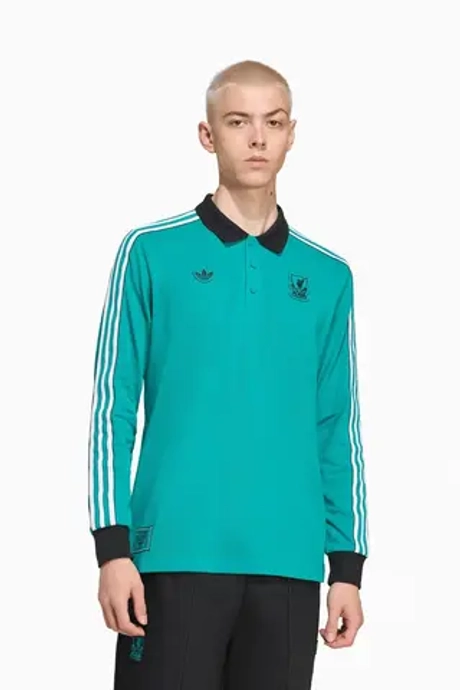 Футболка adidas Liverpool FC 25/26 Terrace Icons Polo - бирюзовый