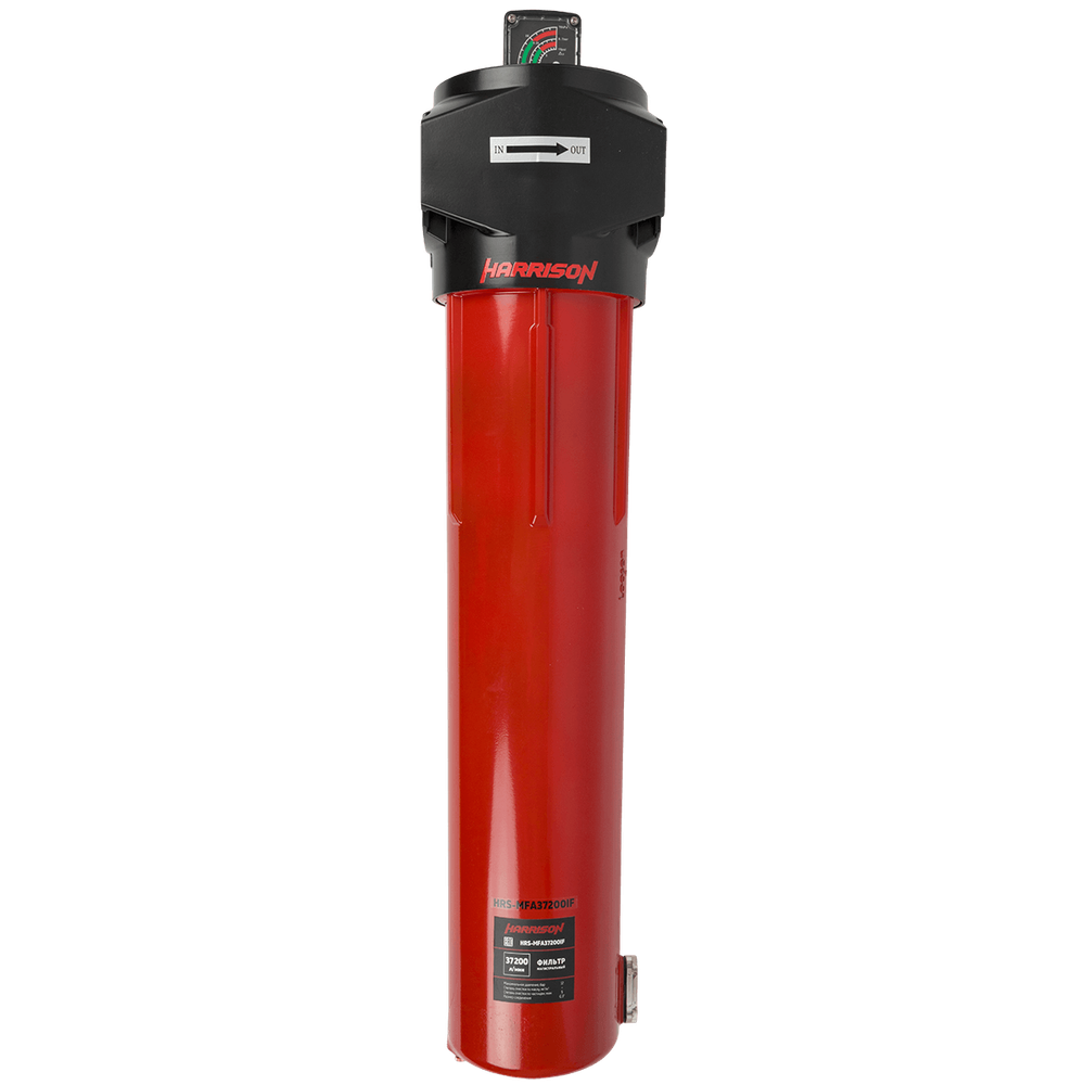 HRS-MFA37200IF Фильтр магистральный 5 мкм с дифференциальным манометром, 37200 л/мин, 12 бар, G 3"