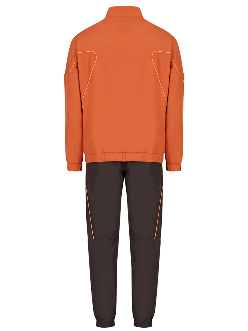 Мужской теннисный костюм EA7 Man Woven Tracksuit - orange/grey