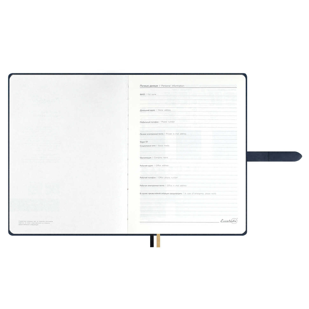 Ежедневник недатированный ESCALADA, А5+, 160 л., арт. 70579/ 10 ПРИСТИН СЕРЫЙ (кожзам: 175x245 мм, твёрдый переплёт, материал обложки: искусственная кожа "Пристин", искусственная кожа "Снейк"; способ крепления блока: ниткошвейный; декор: блинтовое ти