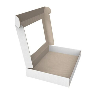 Коробка с окном 16*16*4см Белая