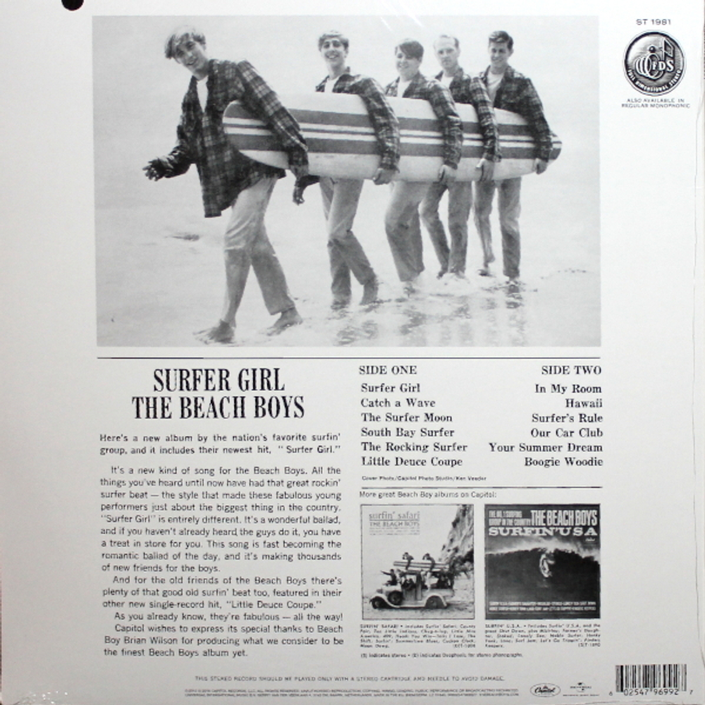 The Beach Boys / Surfer Girl (LP)