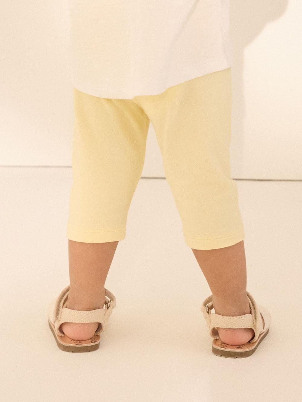 Легинсы укороченные для девочки Next AD8-338, Светло-желтый