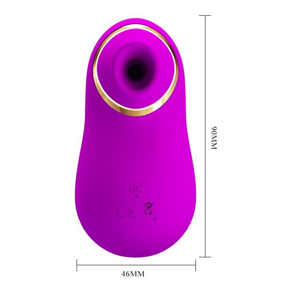 Лиловый вакуумный стимулятор клитора Emily