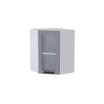 Берн Угловой навесной шкаф со стеклом 550х550 УВС