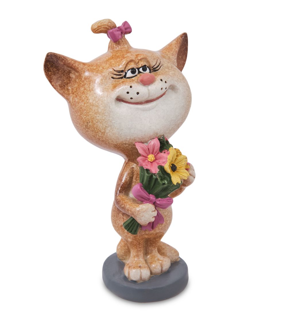 GAEM Art MN-367 Фигурка «Кошка с цветами»
