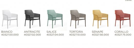 Кресло Net Relax пластиковое желтое Nardi Италия