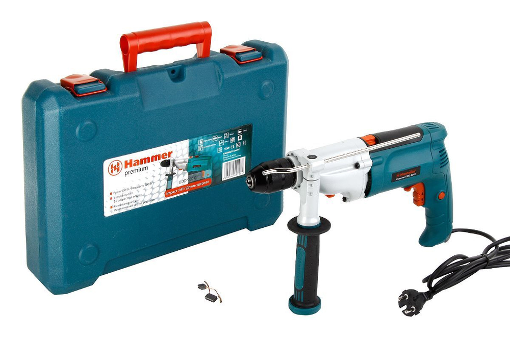 Дрель ударная HAMMER UDD900С PREMIUM