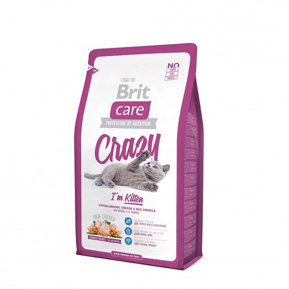 Brit Care Cat Crazy Kitten 2кг сухой д/котят, беременных, кормящих кошек Brit Care Cat Crazy Kitten 2кг сухой д/котят, беременных, кормящих кошек