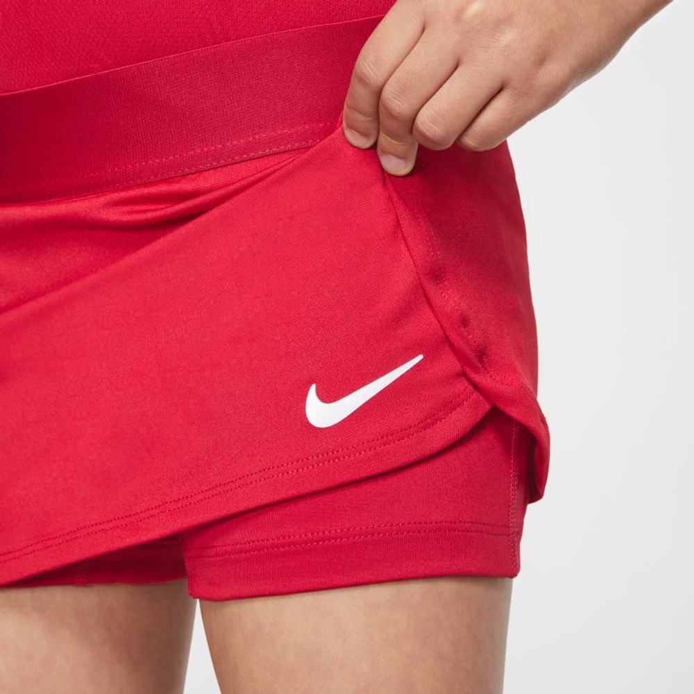Юбка для девочки теннисная Nike Court Skirt STR - красный