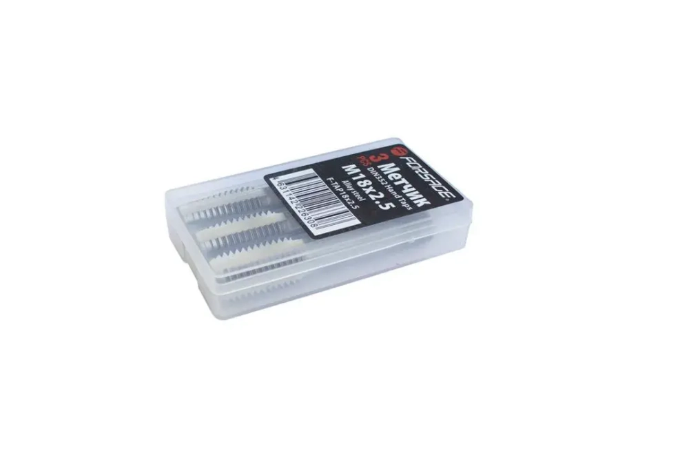 Метчик M18x2.5 (3шт), в пластиковом футляре Forsage F-TAP18x2.5