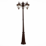 SL083.705.03 Светильник уличный наземный ST-Luce Кофейный/Кофейный, Прозрачный E27 3*60W CHIANI