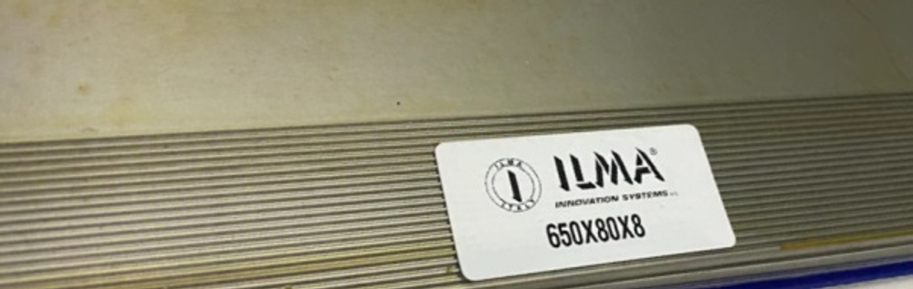 Нож бланкетный с насечкой HSS 650x80x8  ILMA