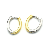 16398 Швензы Конго плоский овал, биколор, 16*13мм, пара