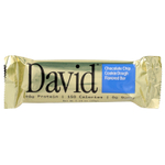 David Protein , Protein Bar, Chocolate Chip Cookie Dough, 12 Bars, 2.19 oz (62 g) Each