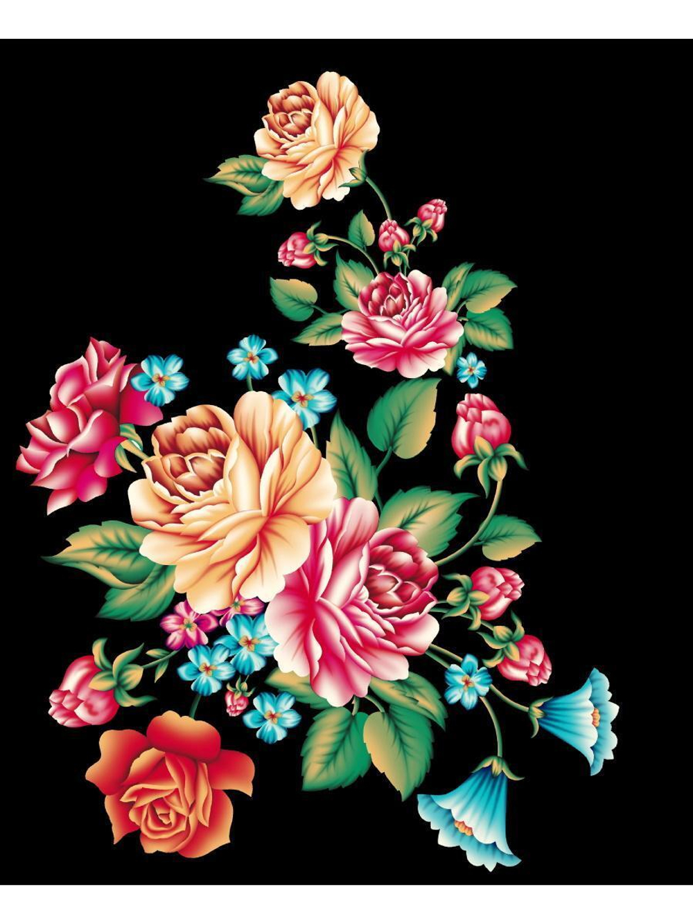 Картина по номерам 30х40см. "Цветочный куст" (арт. Х-7105)